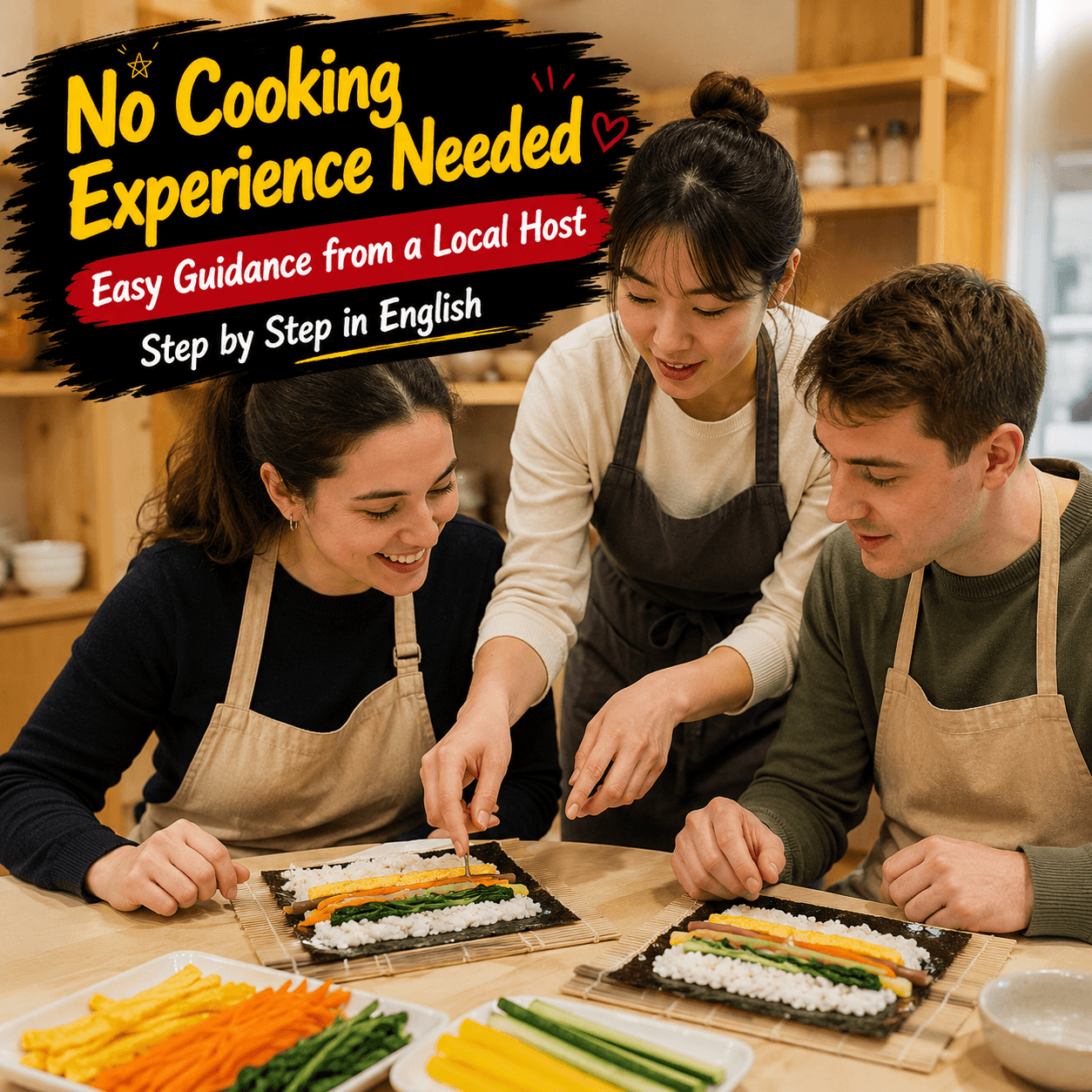Korean Gimbap & Tteokbokki Cooking Class - 7