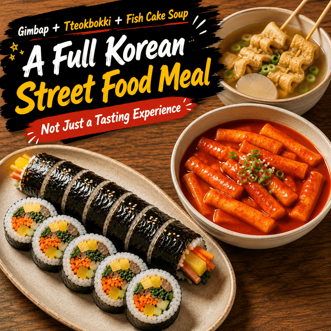 Korean Gimbap & Tteokbokki Cooking Class - 3